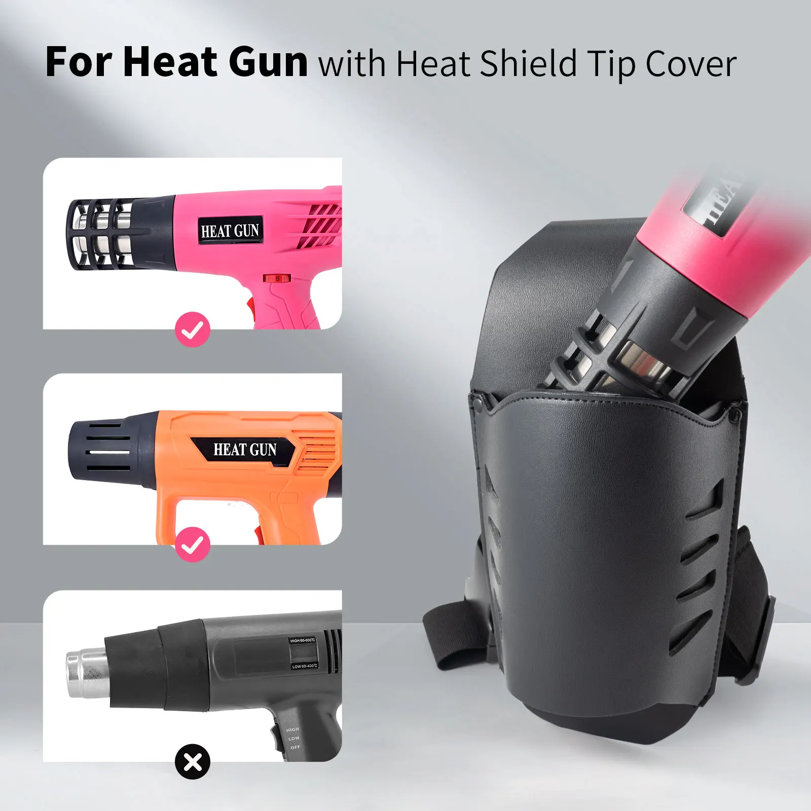 FOSHIO Heat Gun Storage Pouch With Waist Belt Vinyl Film Wrapping Sticker Glue Hot Melt Tool Organizer Bag Car Tint Accessories