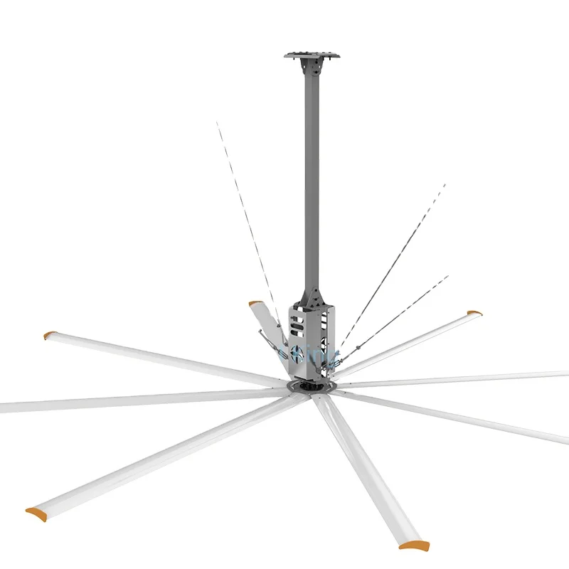 Ventilador industrial gale com economia de energia para armazém, ventilador gigante de 20 pés e 6100 mm