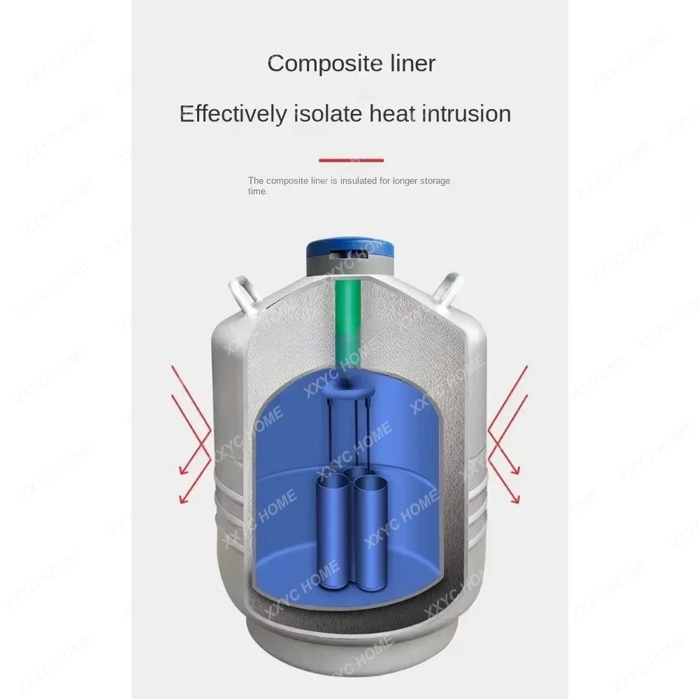 Recipiente de nitrogênio líquido com tanque YDS-10 Dewar criogênico de alta qualidade 10/20L