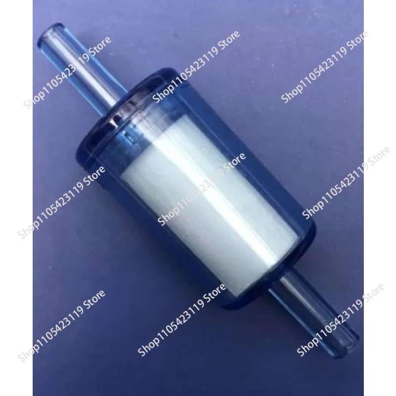 

1pcs Cylinder type online filter straight mouth fast interface 1/4 head transparent shell white core high precision 0.8U
