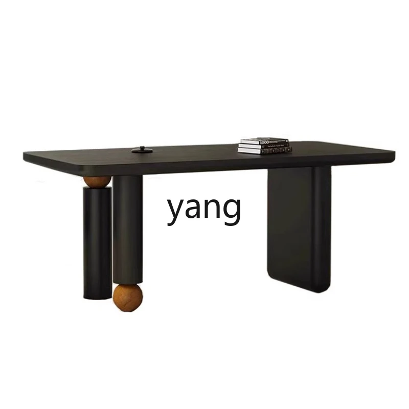 

Yhl Mid-Ancient Style Creative Designer Coffee Table Simple Modern Rectangular Black Dining Table