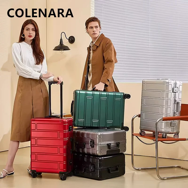 COLENARA Suitcase All Aluminum Magnesium Alloy Boarding Box 20