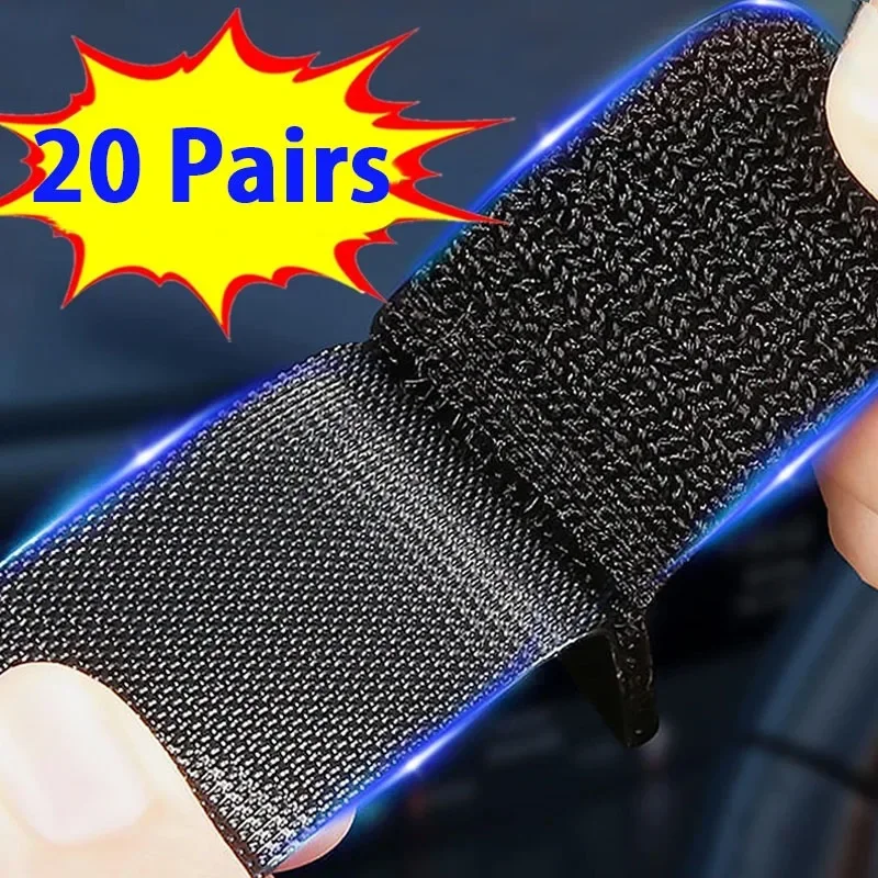 20/40pcs Carpet Fixing Stickers Double Faced High Adhesive Car Carpet Fixed Patches Home Floor Foot Mats Anti Skid Grip Tapes