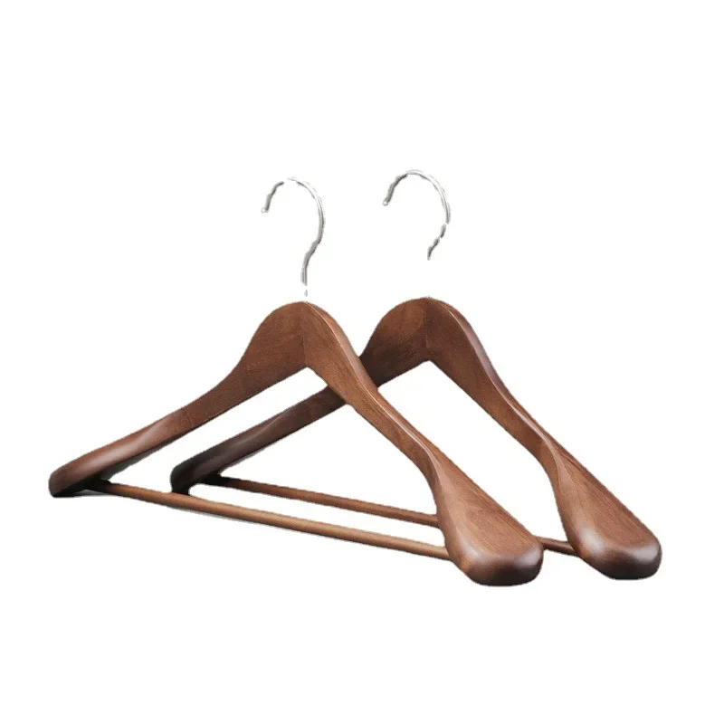 Solid Wood Thickened Clothes Hanger, Wide Shoulder, Non-slip, Non-slip, Home Shirt, Suit Hanger, Wooden Clothes Hanger