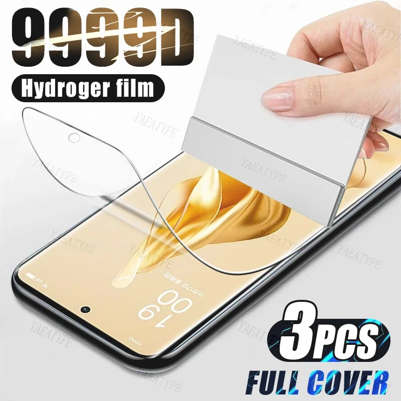 

3Pcs Hydrogel film For OPPO F21 F21S F11 F9 Pro F7 F5 R17 R15 Pro R15X Plus R19 Screen Protector For OPPO A83 A73
