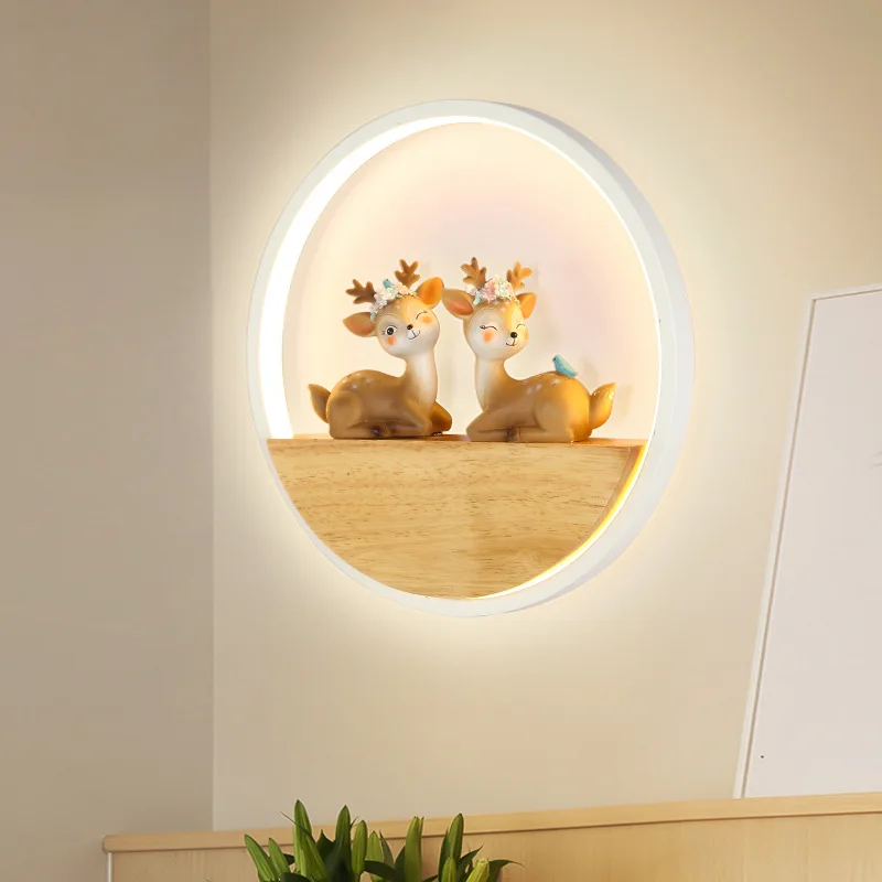 

Modern LED Wall Light Bedroom Bedside Corridor Circular Wall Lamps Study Balcony Background Wall Decorative Lighting Fixture