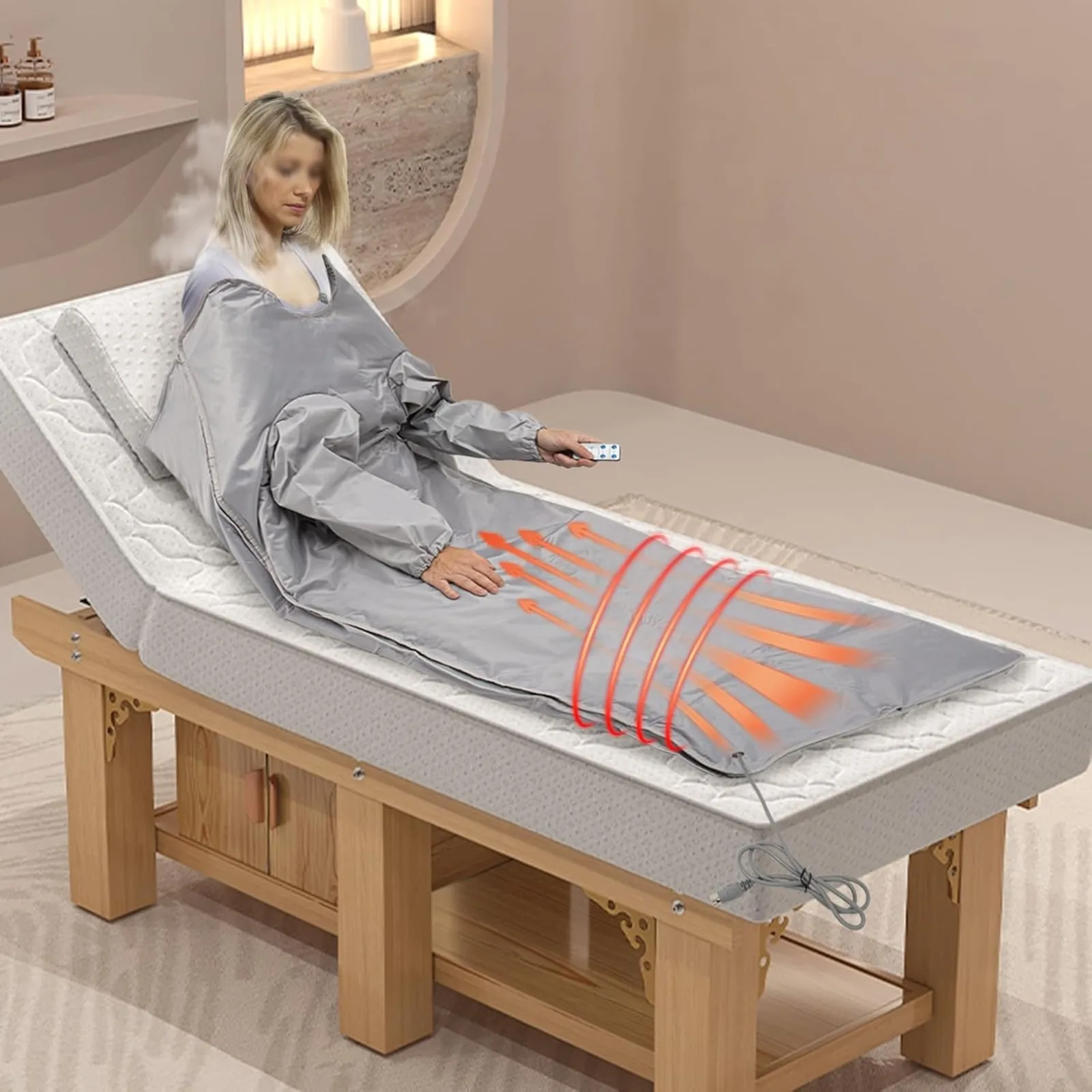 Portable Infrared Sauna Blanket with Remote Control