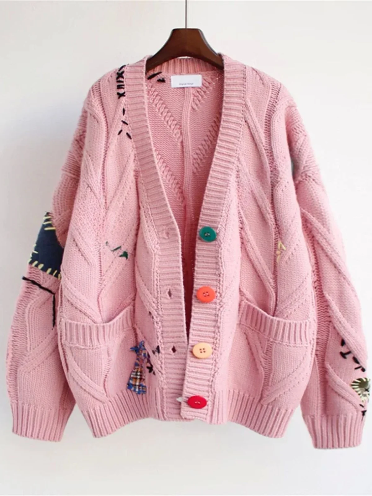 Haut ample décontracté v-ne bleu pour femmes, sweat-shirt Long Sve de rue, confortable et respirant, haut ample, printemps automne