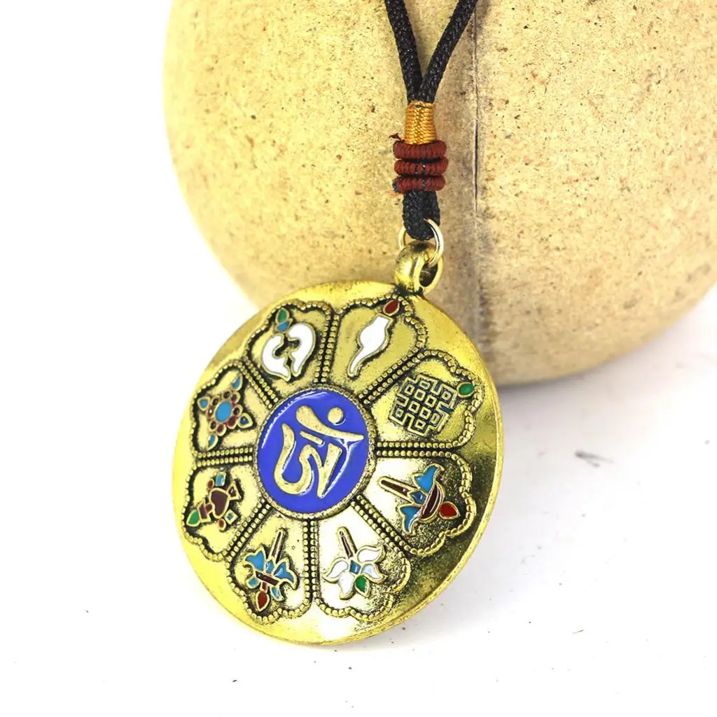 Tibetan Buddhism Eight-diagram-shaped Appetizer Amulet Penadnt