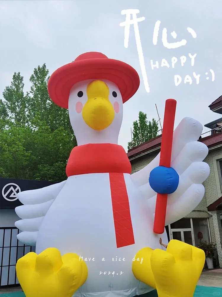 Inflatable goose IP Custom Children's day parent-child drainage of natural animals