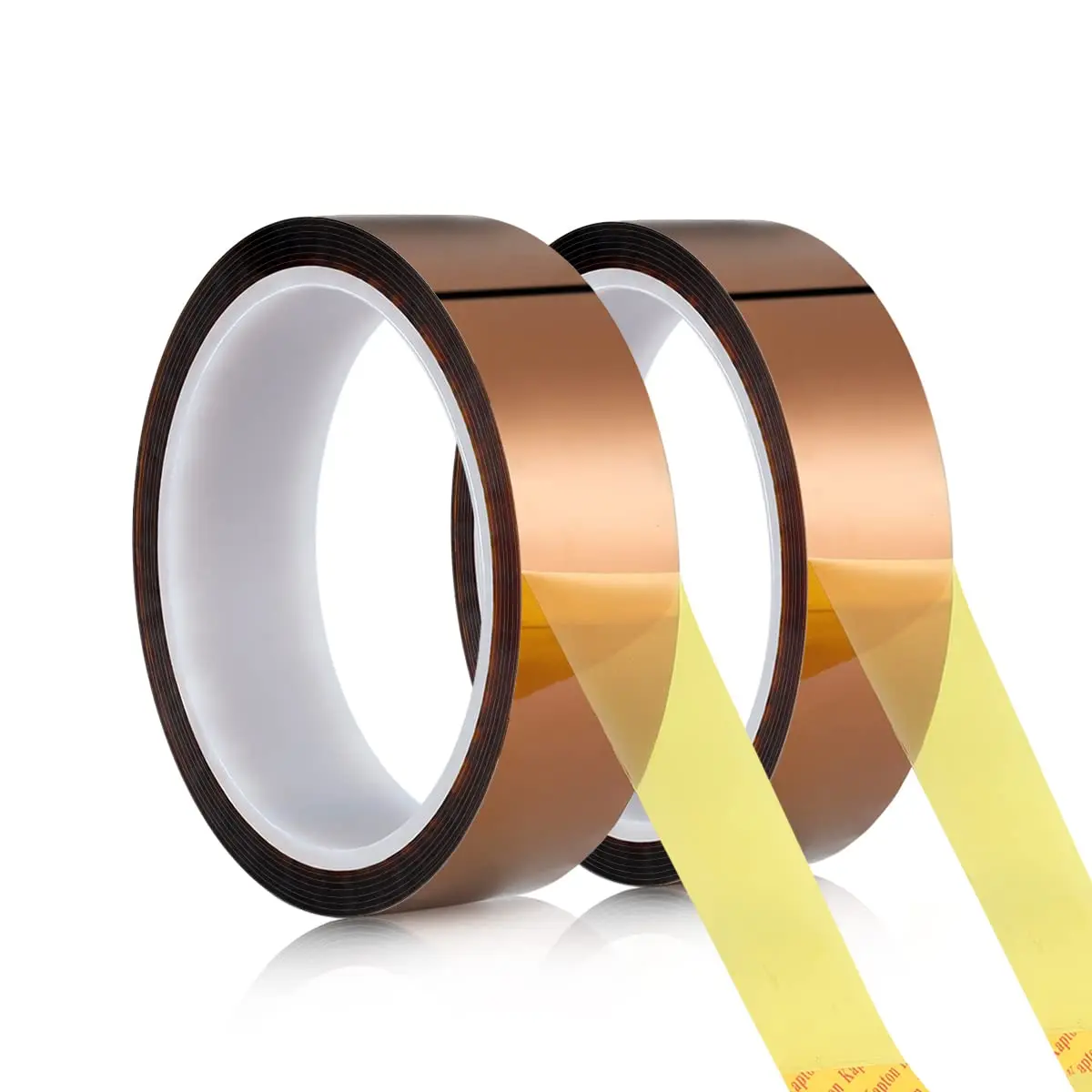 33M/Roll 60 Micron Polyimide Gold Finger Masking Tape, High Temp Silicone Adhesive Residue-Free Kapton Tape for PCB Wave