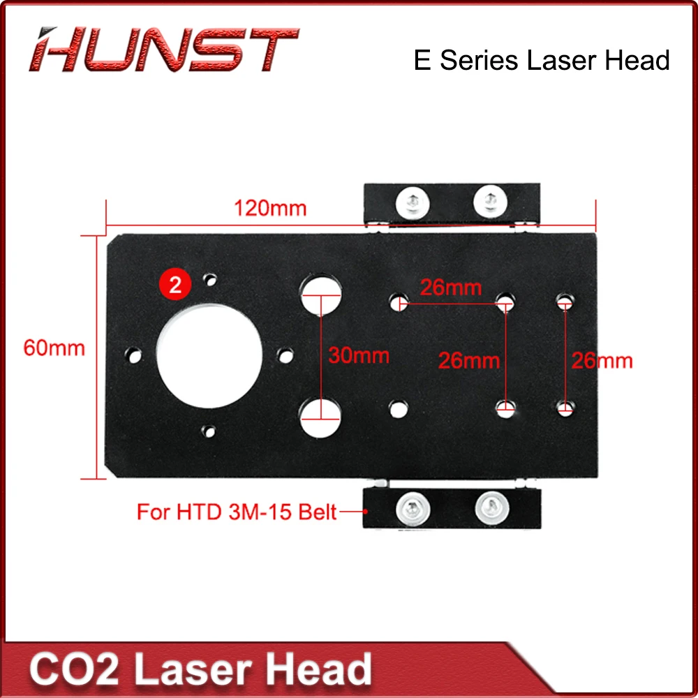 HUNST CO2 Laser Head E Series D20mm FL50.8 & 63.5 & 101.6mm lensa adaptor 25mm untuk mesin ukiran Laser