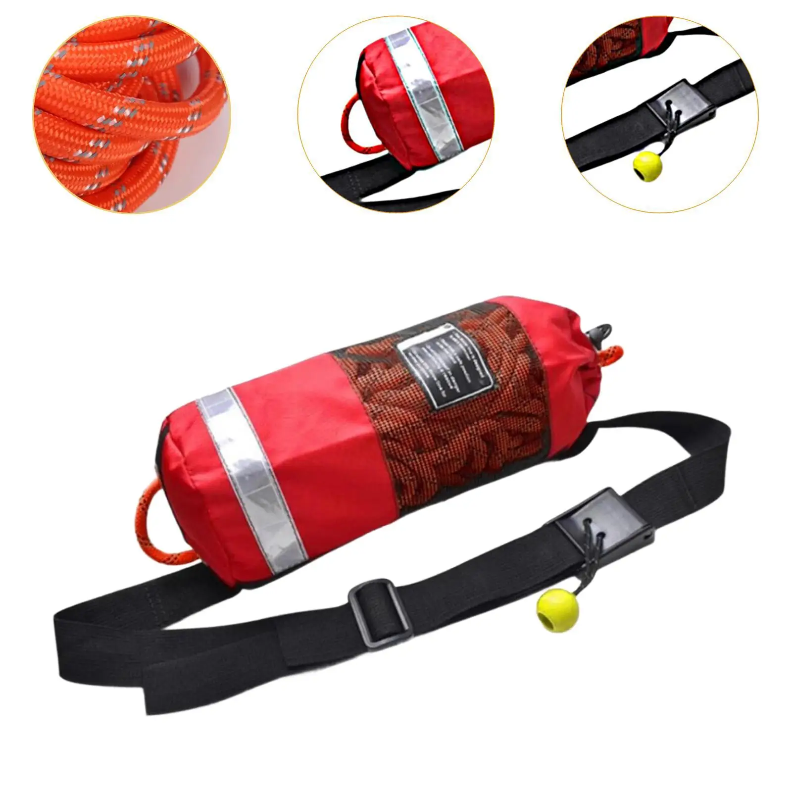 في الهواء الطلق رمي حبل حقيبة عائمة ملحق السلامة البحرية لقوارب الصيد التجديف التجديف الإبحار