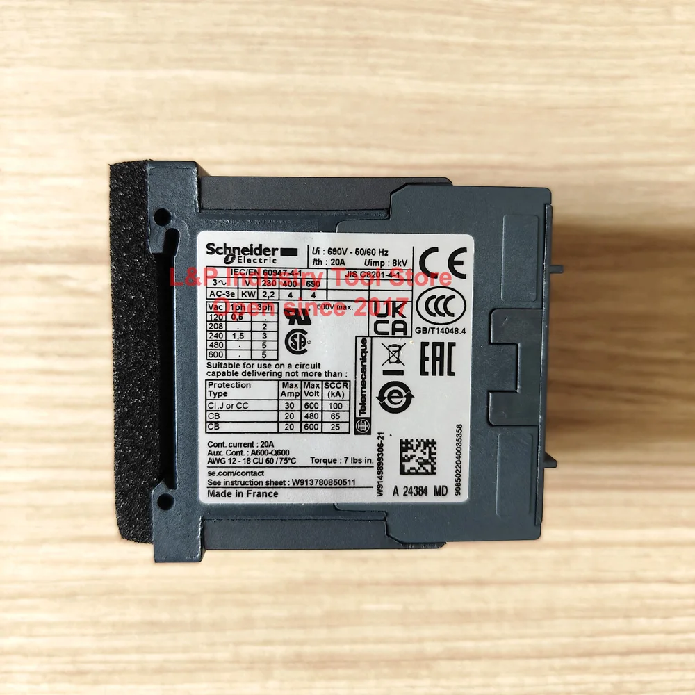 Original Schneider Electric Device LP1K090085MD Control LP1K090085MDS35 Contactor 9A 2NO 2NC DC 220V For Elevator Accessories
