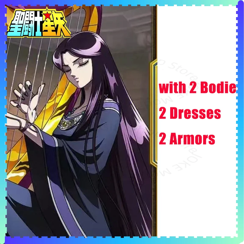 

JM.MST Saint Seiya Myth Cloth EX Pandora With Harp 2 Body/Dress/Armor Black Horse Hades Knights of the Zodiac Action Figure