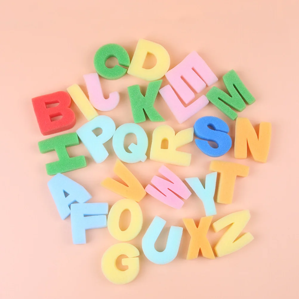 26 Pcs Alphabet Sponge Stamp DIY Stamps Painting for Kids Supplies Sponges Child