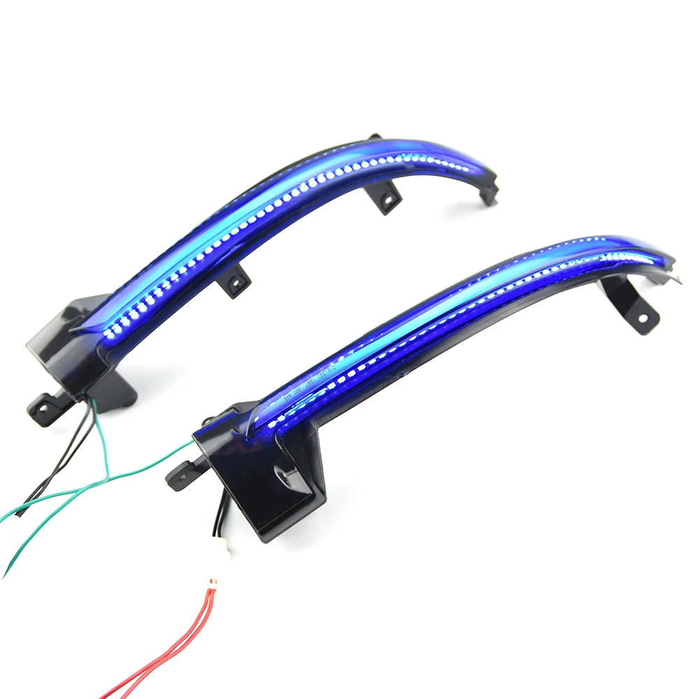2X Led Dynamic Side Mirror Blinker Lights 7P6949101 7P6949102 For VW Touareg II 7P 2010 2011 2012 2013-2018