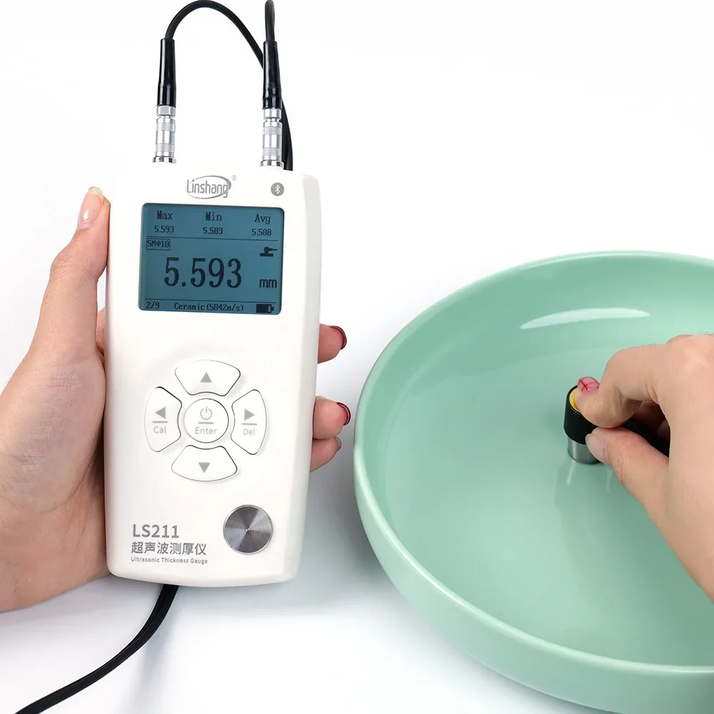 LS213 Digital Ultrasonic Metal Thickness Gauge Meter Through Coating Portable Tester Price Ultrasonic Thickness Meter For Metal