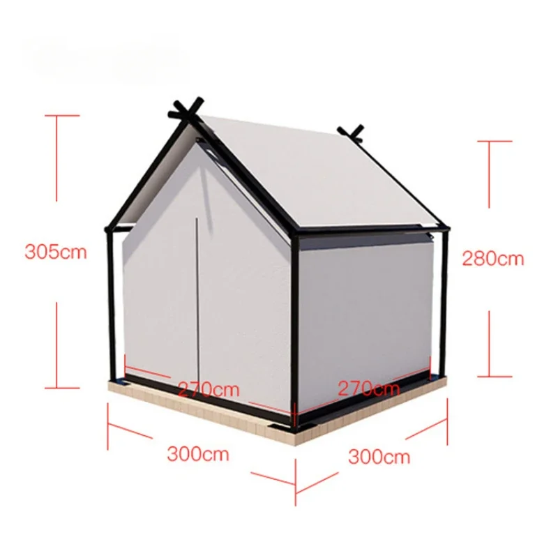 3m*3m*3m Glamping Tents Waterproof Luxury Hotel Four Season with UV800+  for 5 Person