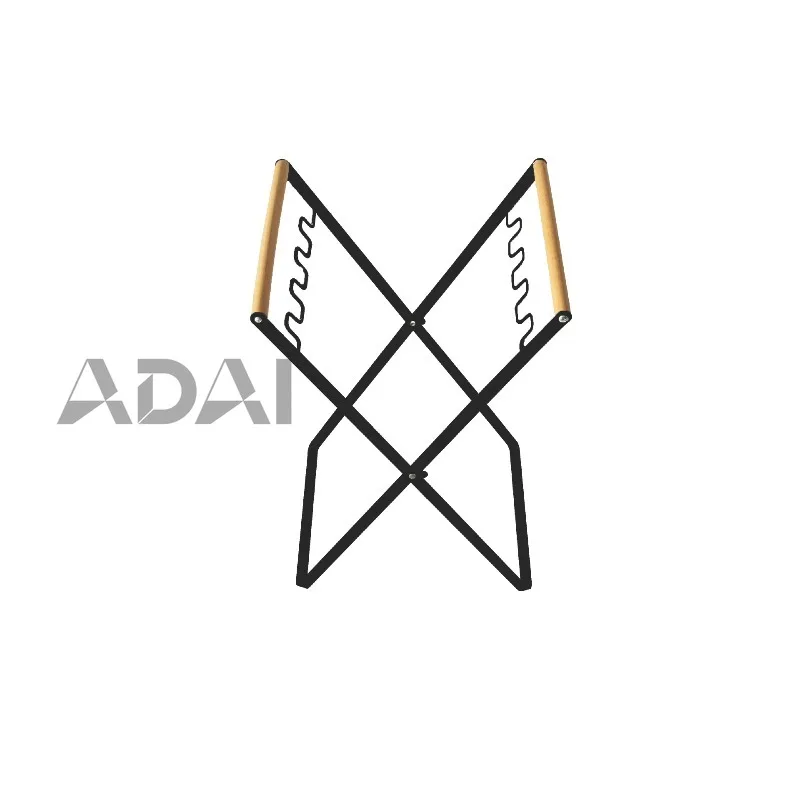 

Wooden handle garbage rack, household outdoor garbage rack, kitchen miscellaneous rack, foldable camping use, durable