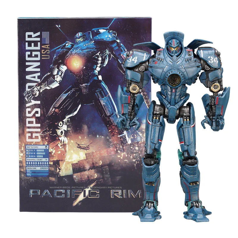 Pacific Rim 2 Uprising Gipsy Avenger Gipsy Danger LED Lights Action Figures Mark-III Movable Model Mech Robot Figure Model Gift