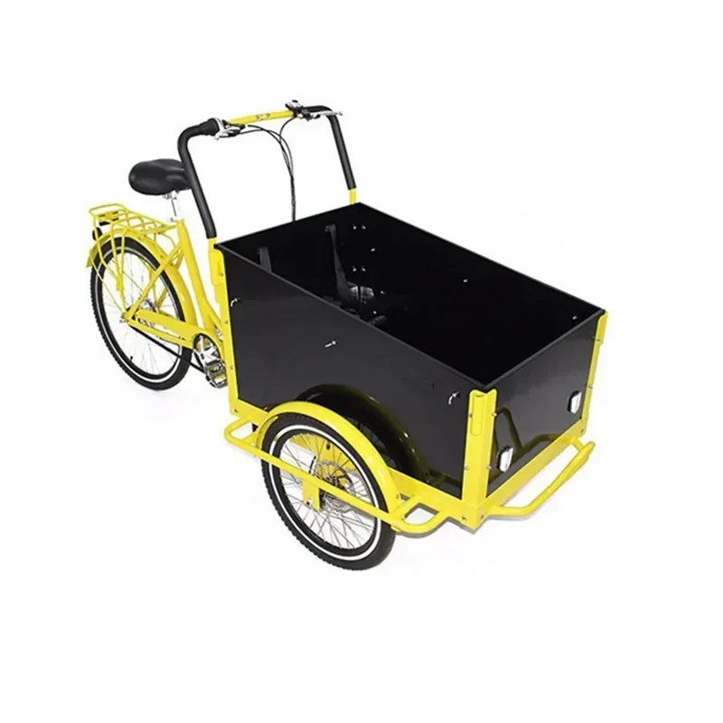 Commercial Mobile Food Cart Cargo Bike 3 Wheels Street Frame Adult Tricycle for Children port and Grocery Shopping customcustom