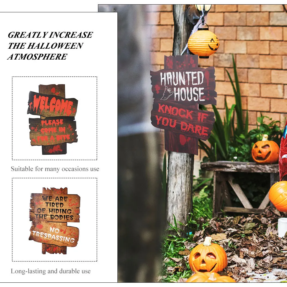

2Pcs Halloween Yard Stakes Perfect Addition Durable Festival Atmosphere Party Lawn Signs Halloween Yard Decorations