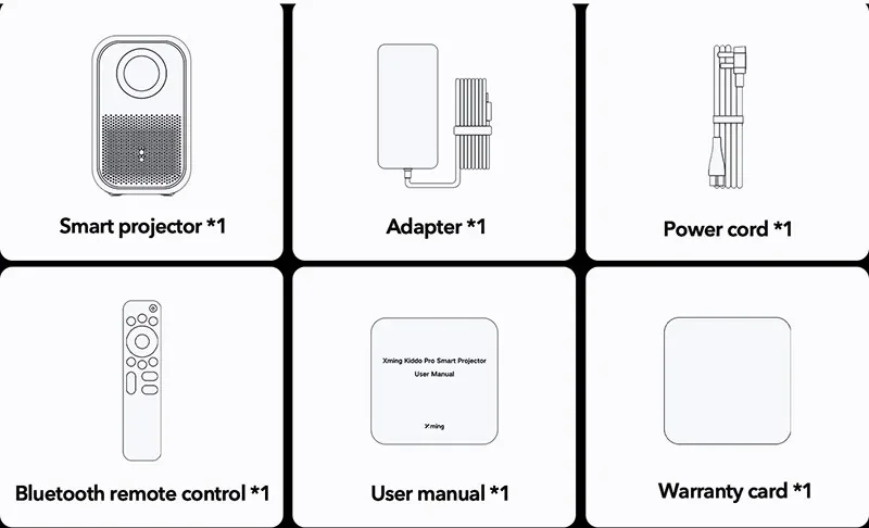 Formovie Xming Page One strona pierwsza 300Ansi lumenów Mini projektor Google TV projektory 1080P zestaw kina domowego Dolby Audio inteligentny