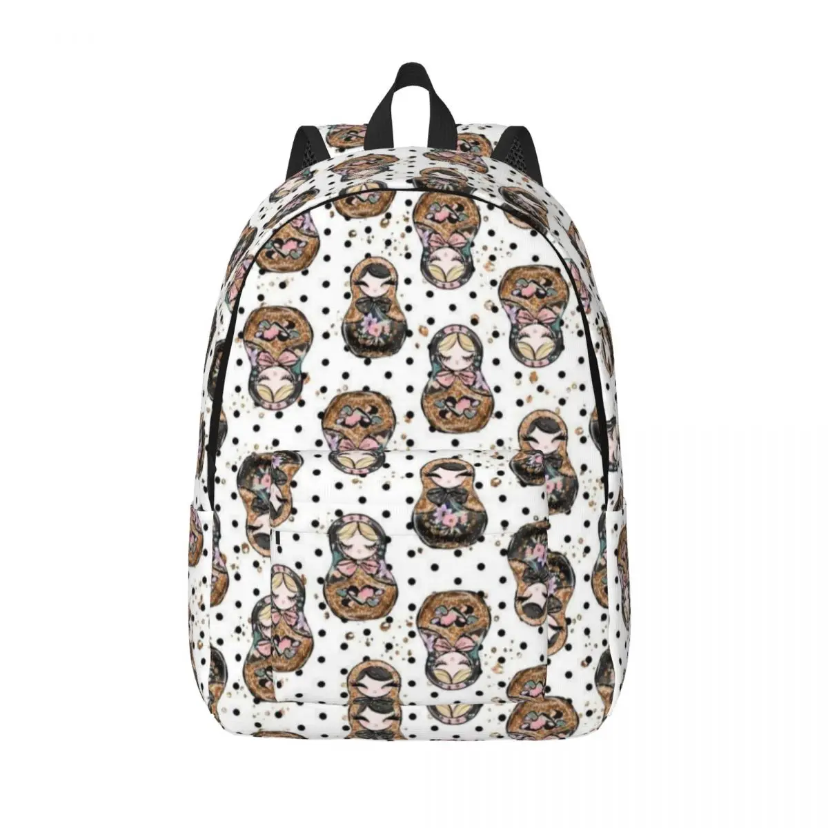 حقيبة ظهر رائعة من الدمية الروسية ماتريوشكا، حقيبة ظهر رياضية للطلاب والأعمال للرجال والنساء، حقيبة كتف للكمبيوتر المحمول