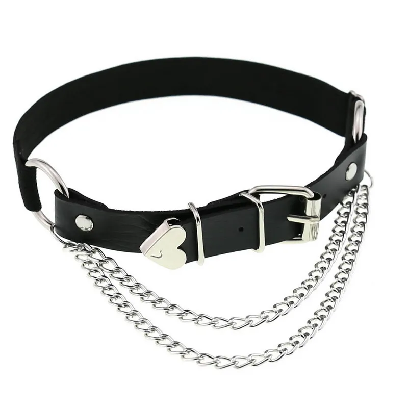 Punk JK calf clip suspender sock buckle anti slip fixed leg loop sock clip punk thigh strap dance leg chain accessories