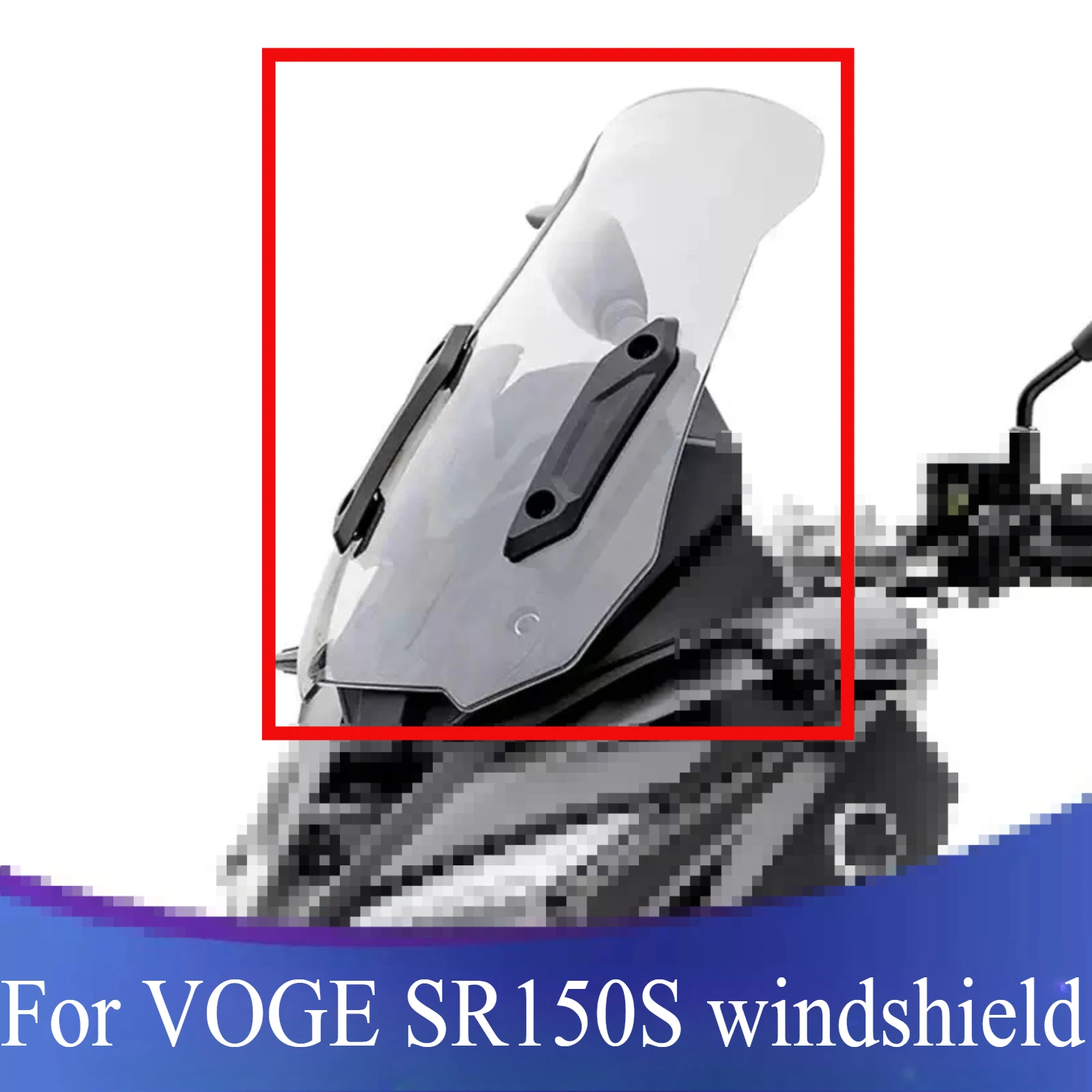 

For VOGE SR150S Motorcycle Modified Windshield Wind Deflector Heightened Windshield Front Glass Windshield Accessories Parts