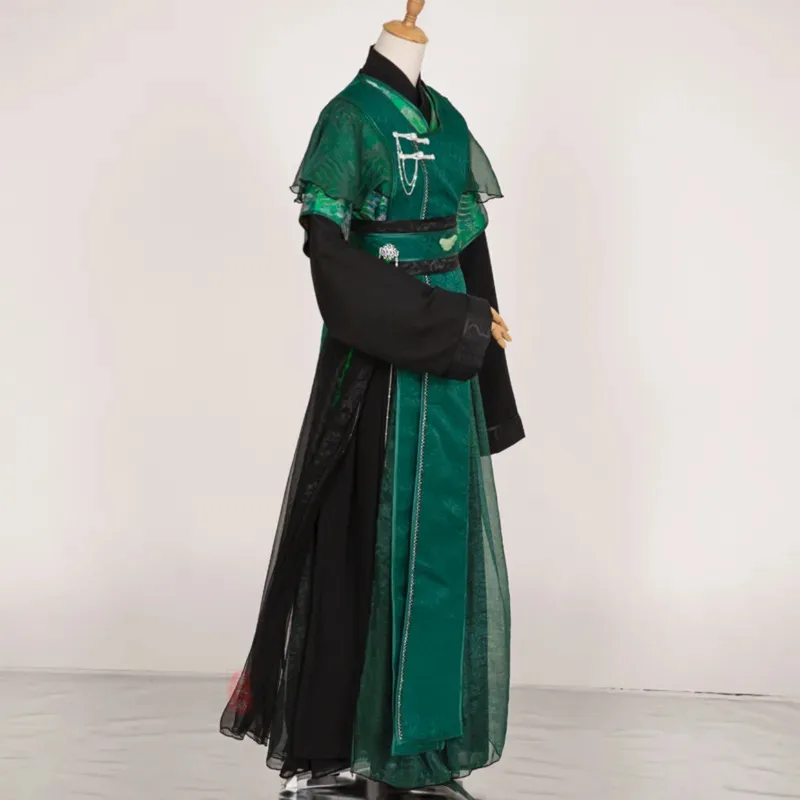 Kostum Cosplay Anime Tian Guan Ci Fu He Xuan Qi Rong Feng Shi Shi Qingxuan Qi Rong Sepatu Wig Prop untuk Pesta Halloween