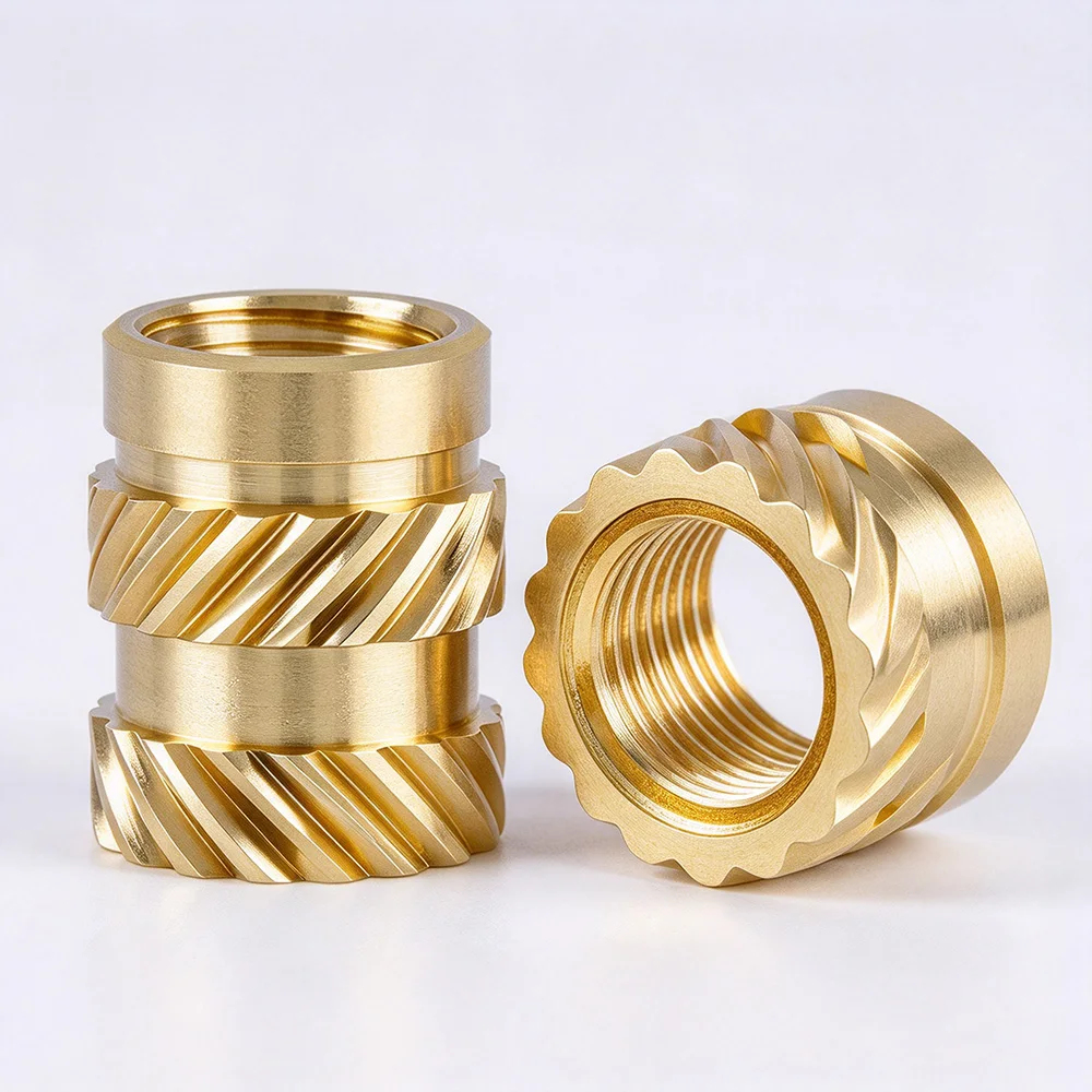 900/550/200Pcs Heat-Set Threaded Inserts M2 M3 M4 M6 Insert by Heat into 3D Printing Component Plastic- Brass Metric Knurled Nut