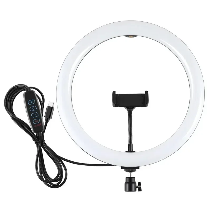 11.8 inch 30cm Type-C 3 Modes Dimmable Dual Color Temperature LED Ring Light Vlogging Selfie Photography Video Lights