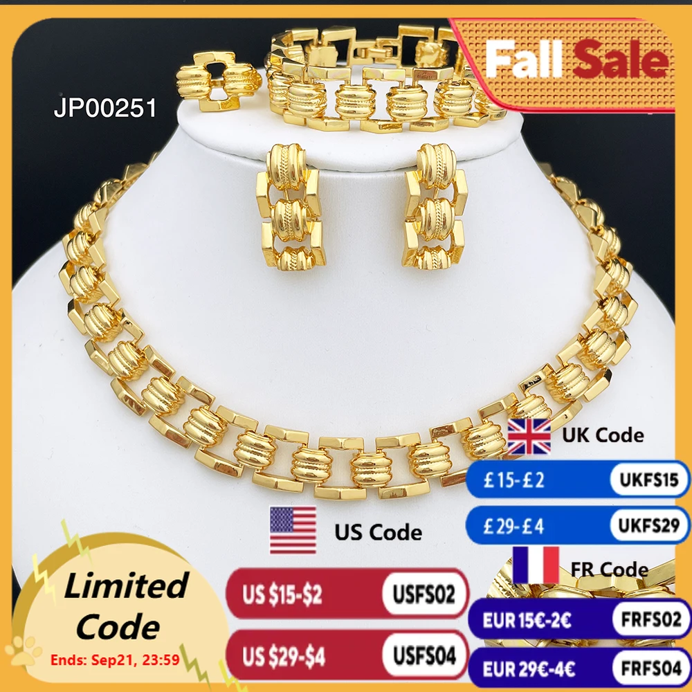 

Женский ювелирный комплект из колье, серёг, браслета и кольца