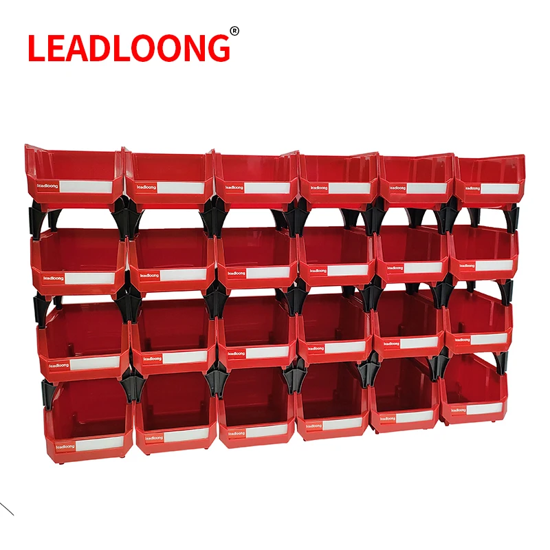 V1310 Plastic Stackable Storage Bins Screw Storage Boxes Stackable Bin (6/24pcs)