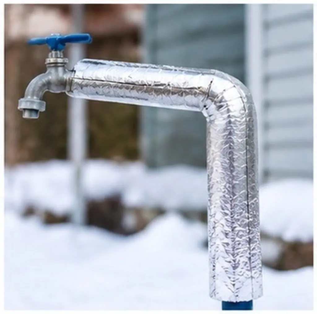 Outdoor Aluminum Foil Pipe Insulation Wrap Heat Preservation Cover Freeze Protection Sleeve for Water Fire Pipes