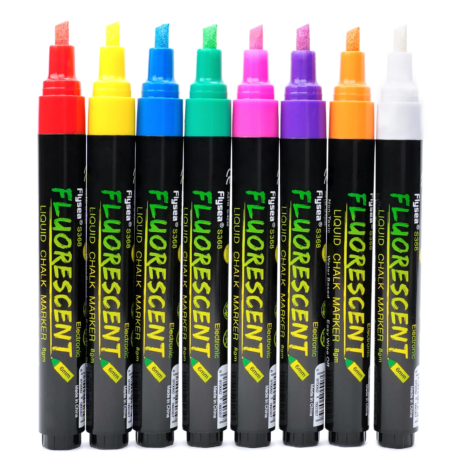 8 Color Liquid Chalk Erasable LED Highlighter Fluorescent Marker Pen Art Painting,For Whiteboard Advertisement Chalkboard