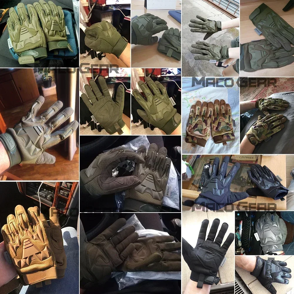 Tactical Gloves Camo Touch Screen Cycling Glove Sports Climbing Paintball Shooting Hunting Riding Ski Full Finger Mittens Men