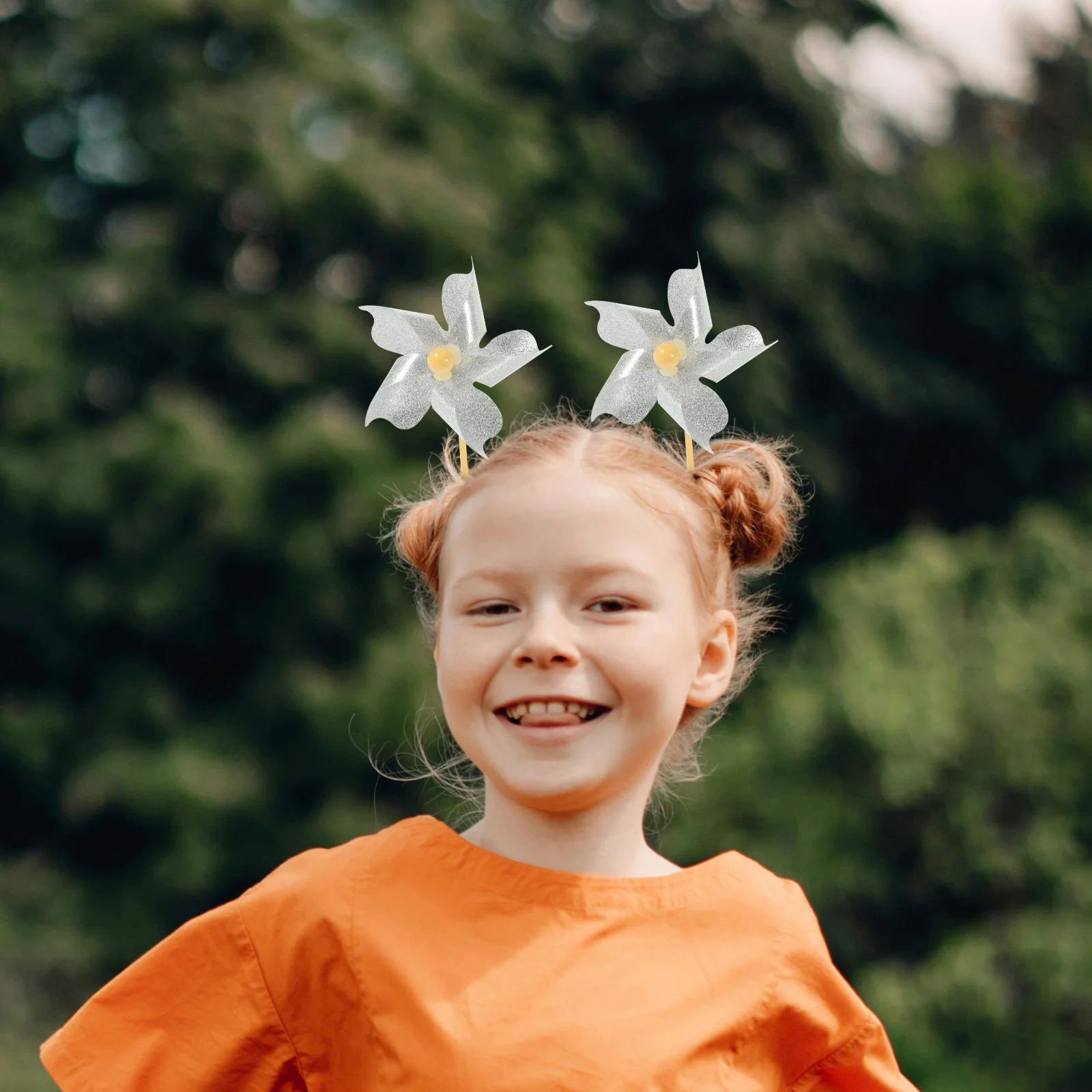 

24 шт., заколки для волос с ветряной мельницей, вращающиеся блестящие аксессуары для волос с блестками для маленьких милых заколок, заколки с ветряной мельницей