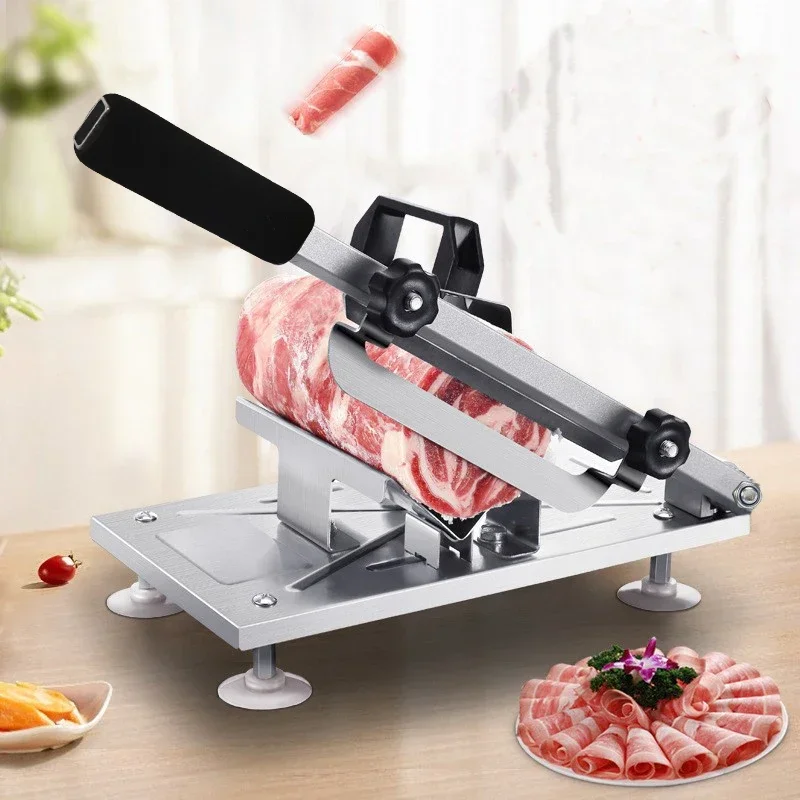 

304 Stainless Steel Food Slicer Household Manual Frozen Meat Slicer Beef And Mutton Roll Quickly Slice For Cooking Of BBQ HotPot