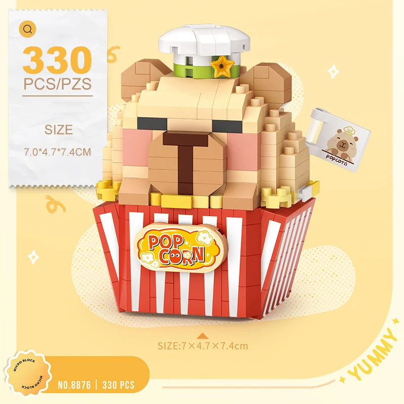 Preciosos animales de dibujos animados nanobricks Buda Capybara Micro bloque de diamante construcción de alimentos ladrillos de construcción juguete educativo para Gifr