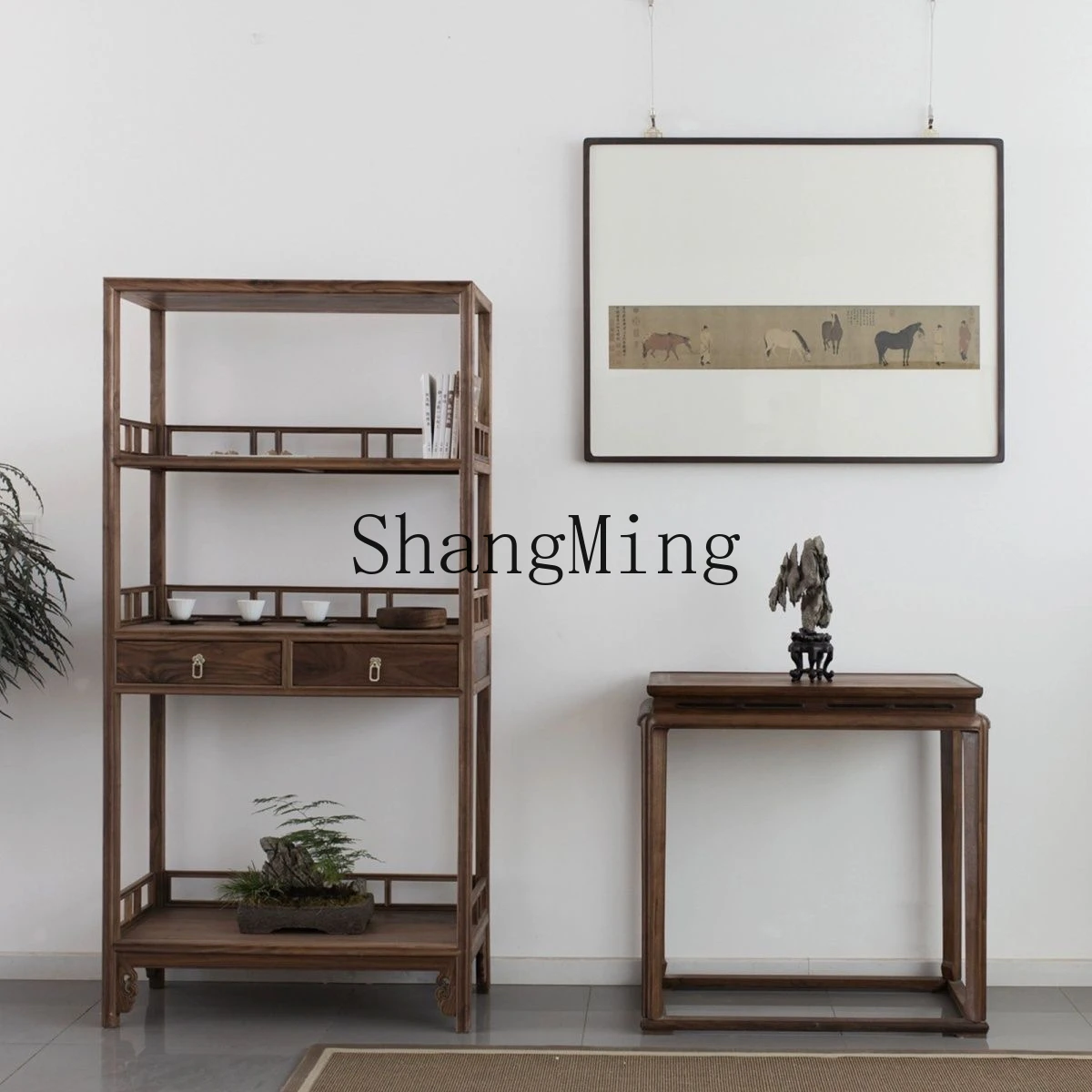 โต๊ะไม้เนื้อแข็งจีนแบบโบราณ ทำจากไม้เอล์มเก่า เรียบง่าย ทันสมัย เหมาะสำหรับห้องนั่งเล่น ทางเข้าบ้าน หรือวางกระถางต้นไม้