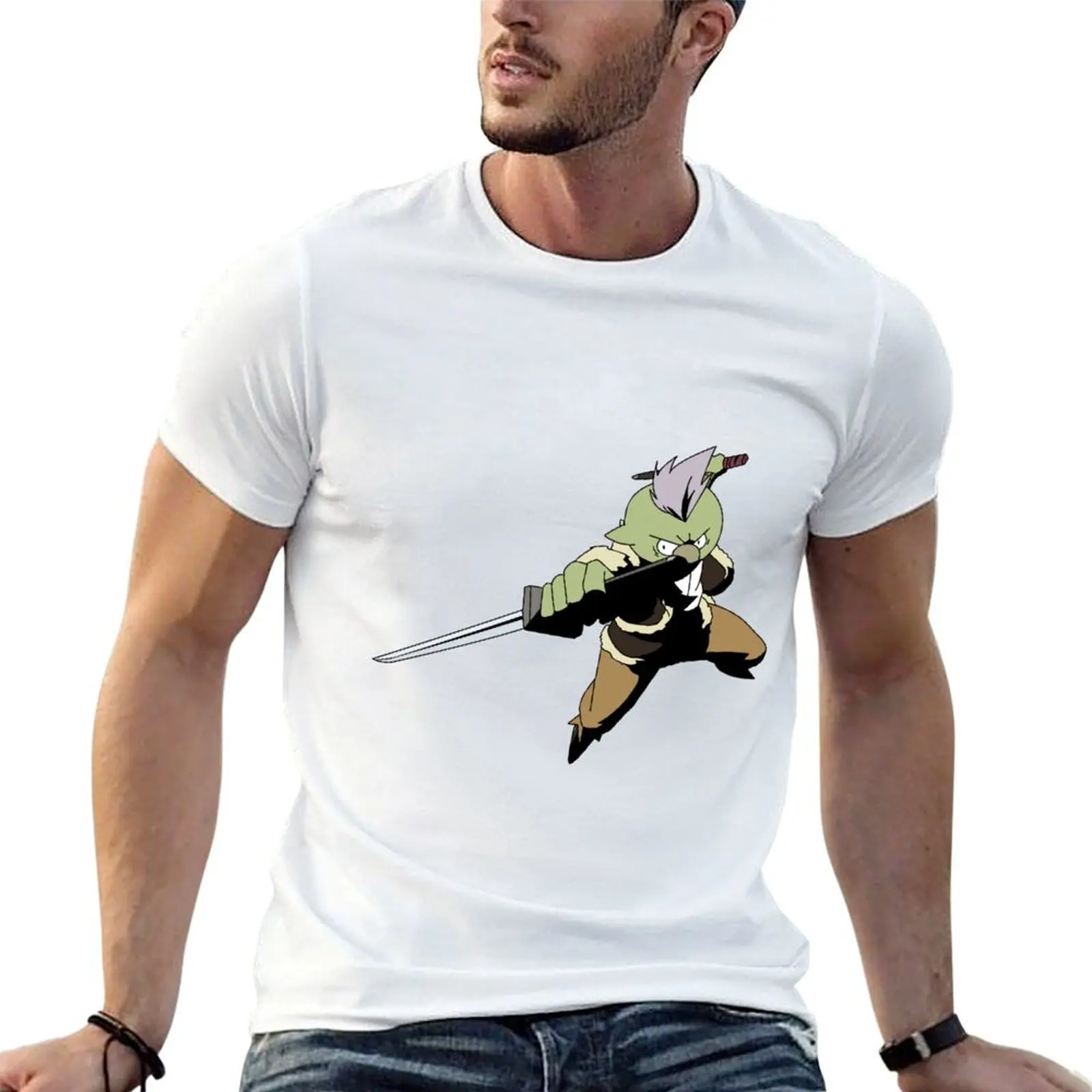 

That Time I Got Reincarnated As a Slime Gobta Rimuru Sword Master T-Shirt t shirt man plain T-Shirt