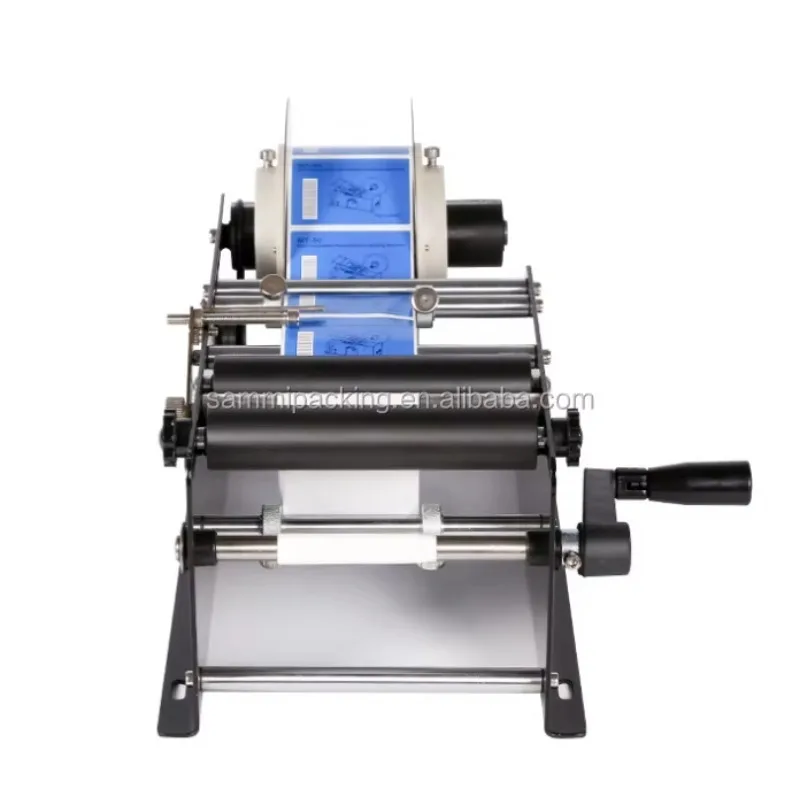 

Easy to Operate Small Sticker Manual Round Bottle Labeling Machinery Label Applicator Machine