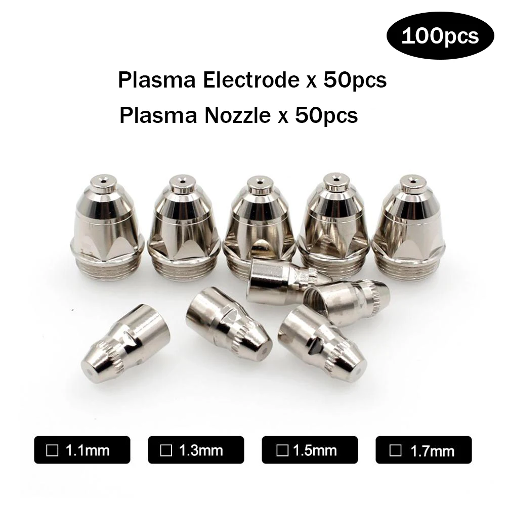 

P80 P-80 Panasonic Plasma Cutter Torch Consumables Hafnium electrode and nozzle 100 pcs package