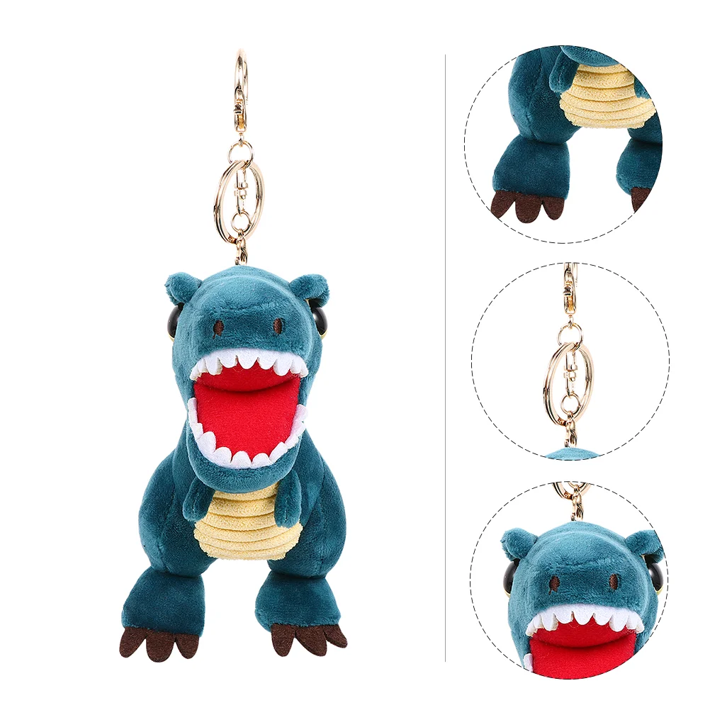 

Keychain Cute Wallet Dinosaur Pendant Ornament Animal Stuffed Cartoon Holder Keyring Pp Cotton Miss Craft