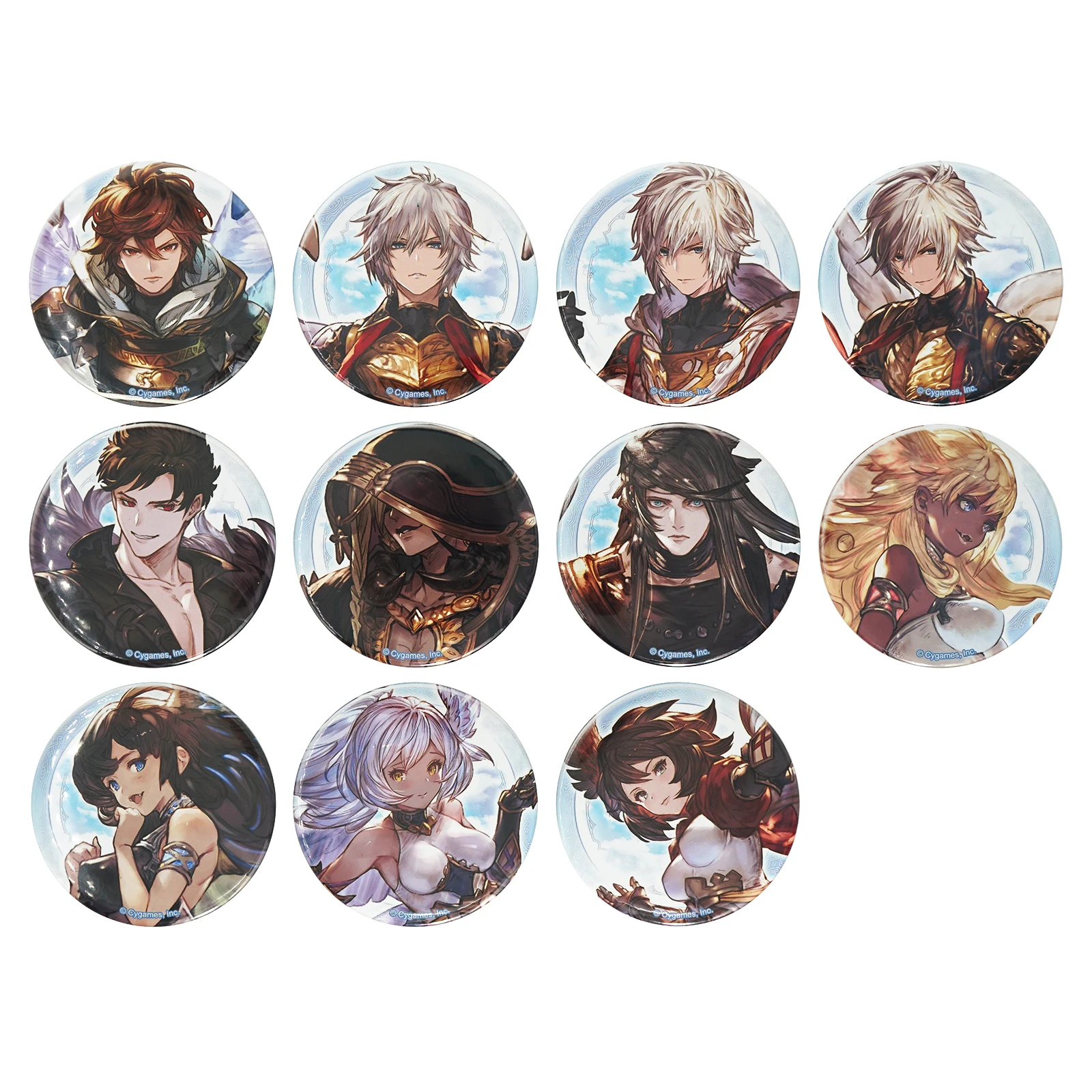 

Granblue Fantasy Anime Badge Game Sandalphon Belial Lucifer Metal Badge Brooch Pins