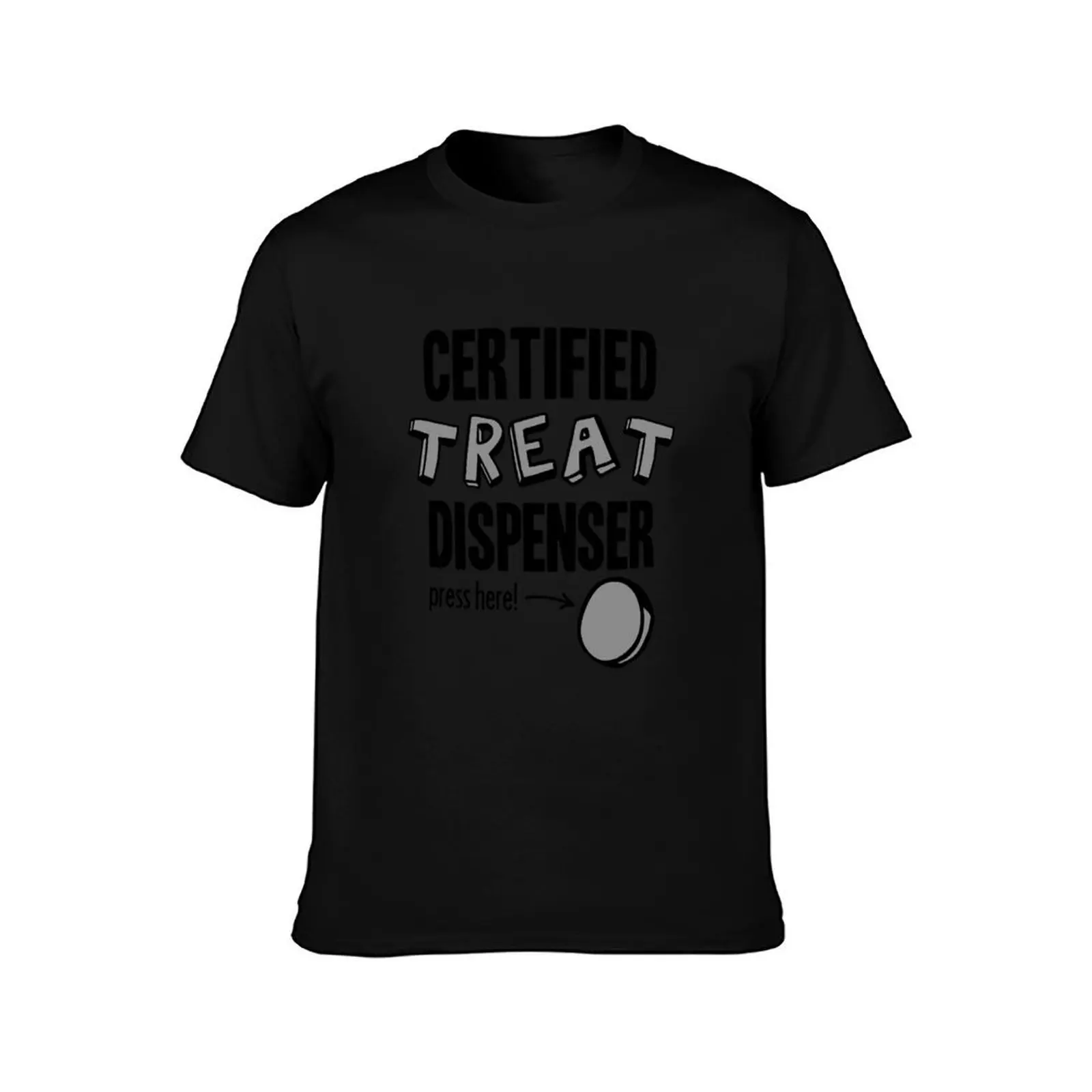 Certified treat dispenser T-Shirt, Summer Casual Cotton Tee, Oversized Streetwear Tops, Vintage Graphic Print, Unisex Men Women