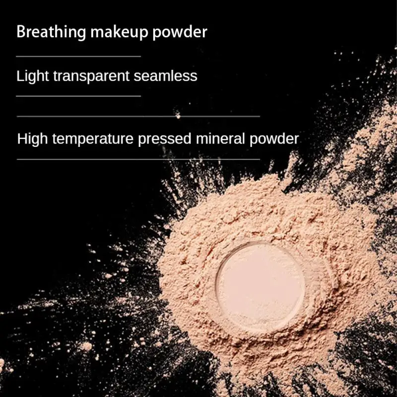 라메밀라 파우더 컨실러 브라이트닝 오일 컨트롤 메이크업 프레스 파우더, 파운데이션 메이크업 베이스 화장품, 1 개, 2 개, 3 개